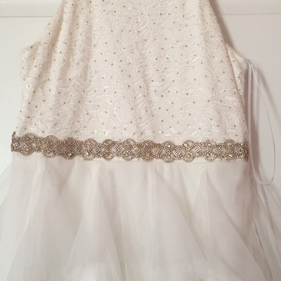 White Ruffle Dress - Picture 2 of 4